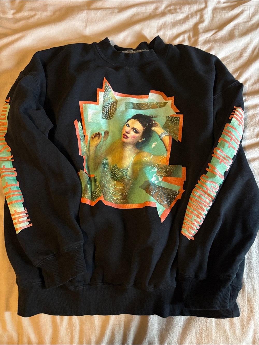 The Life of a Showgirl Graphic Crewneck Sweatshirt Spotify Exclusive